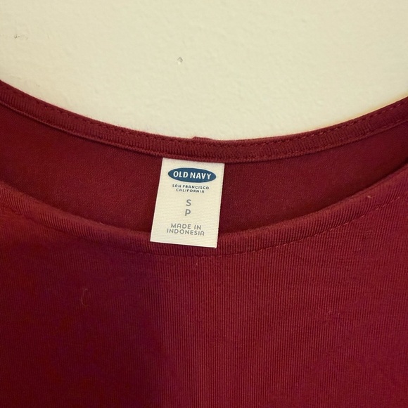 2/$15 Old Navy - Deep Red/Wine Long Sleeve Dress - Picture 5 of 7